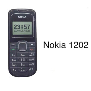 ปุ่มกดปลดล็อกโทรศัพท์มือถือ Nokia 1202 2G GSM ซิมการ์ดเดี่ยว โทรศัพท์พื้นฐาน โทรศัพท์มือถือเซลลูล่าร์ ราคาถูก