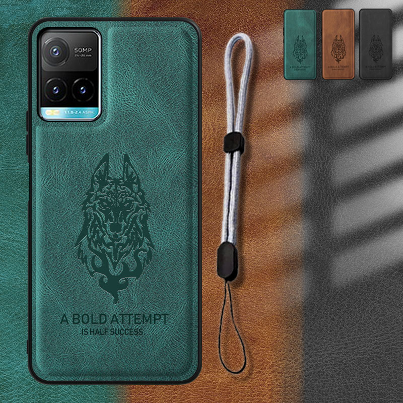 ซองหนังสําหรับ VIVO Y21/Y21e/Y21a/Y21s/Y21t/Y21G/Y33s 4G/Y33t 4G/T1x 4G พร้อมเชือกโทรศัพท์แบบปรับได้