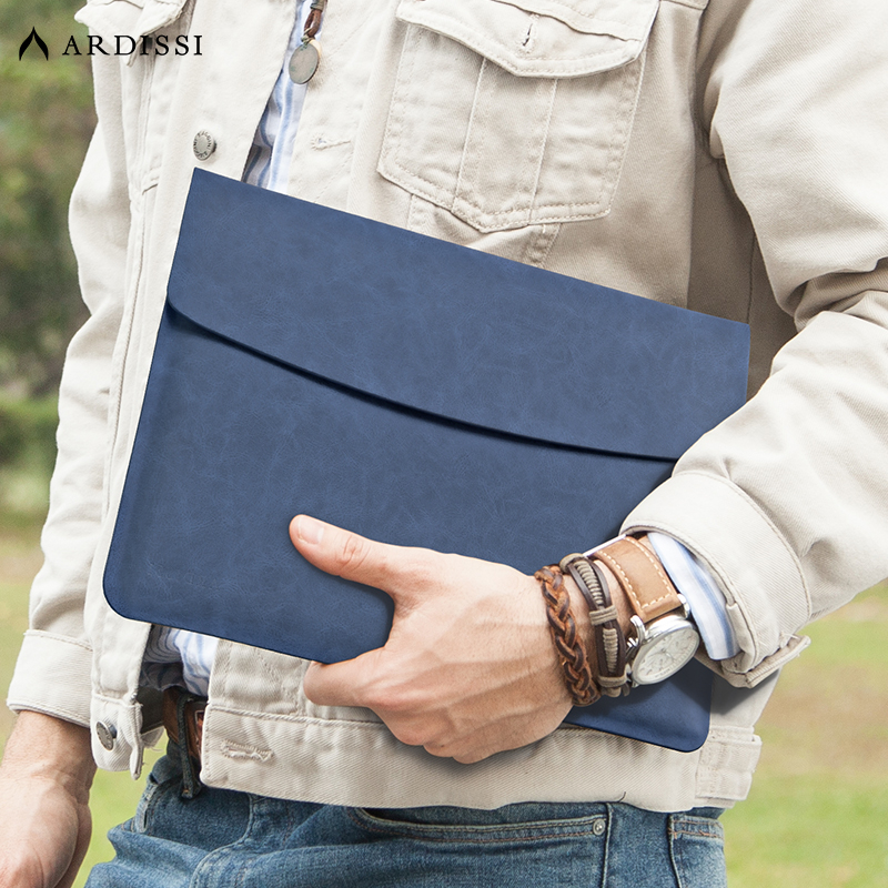 Ardissi กระเป๋าใส่แล็ปท็อป หนัง PU ไมโครไฟเบอร์ ทรงซองจดหมาย กันน้ํา สําหรับ MacBook Mac Book iPad Air M2 M1 13 3 13.6 14 2 15 6 16 Pro 12.9 นิ้ว