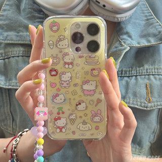 เคสโทรศัพท์มือถือ ซิลิโคน กันกระแทก ลายการ์ตูนเฮลโลคิตตี้น่ารัก สําหรับ iPhone 11 12 13 14 Pro Max