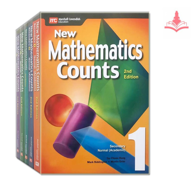 หนังสือเรียนและแบบฝึกหัดภาษาอังกฤษสำหรับนักเรียนมัธยมต้นและเด็ก—Singapore Junior and Senior High School Student's Children's  Textbook Workbooks Exercise Book “New Mathematics Counts 2nd Edition Level 1/2/3/4/5 ”