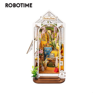 Robotime Rolife ชั้นวางหนังสือ ประกอบง่าย ของขวัญ สําหรับตกแต่งบ้าน สวน บ้านตุ๊กตา สําหรับผู้หญิง เด็กผู้หญิง