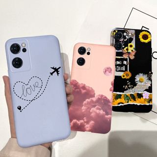 เคสโทรศัพท์มือถือ ซิลิโคนนิ่ม ผิวด้าน ลายการ์ตูน Shlls สําหรับ OPPO Reno7 4G CPH2363 Reno 7 5G CPH2371 Reno 7 4G 5G Caisng