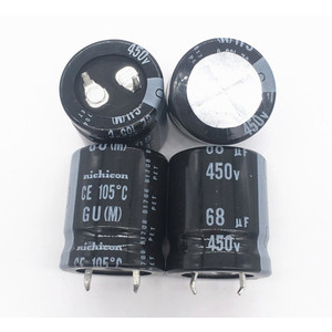 22X25 มม.2 ชิ้นอิเล็กโทรลีติค 450V68UF ตัวเก็บประจุ 68UF 450V pxc6