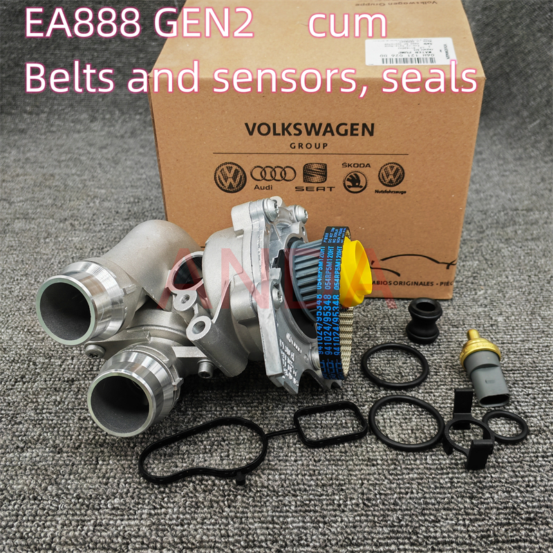 06 ชม121026เครื่องปั๊มน้ําอลูมิเนียม Dd Volkswagen Audi 06H121026Cq ชุดประกอบเทอร์โมสตัทปั๊มน้ํา EA8