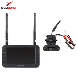 Dumborc เสาอากาศมอนิเตอร์ HD FPV 4.3 นิ้ว 1 ชิ้น และกล้องส่งสัญญาณภาพ 5.8G PAL NTSC VTX สําหรับโดรนบังคับ FPV