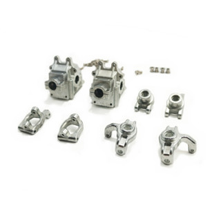 wltoys 124017 124016 144001 124019 rc car metal upgrade parts set front and rear diff housing and cups set accessories part