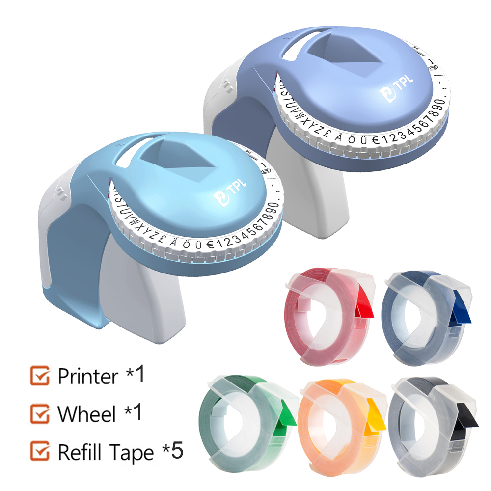 เครื่องทําฉลาก 12965 Xpress ขนาดเล็ก พร้อมเทปรีฟิล 3D 5 ม้วน DIY