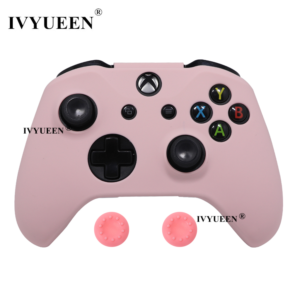 Ivyueen เคสซิลิโคน และฝาครอบปุ่มกดอนาล็อก สําหรับ Microsoft Xbox One X S Slim X Box One X S Gamepad