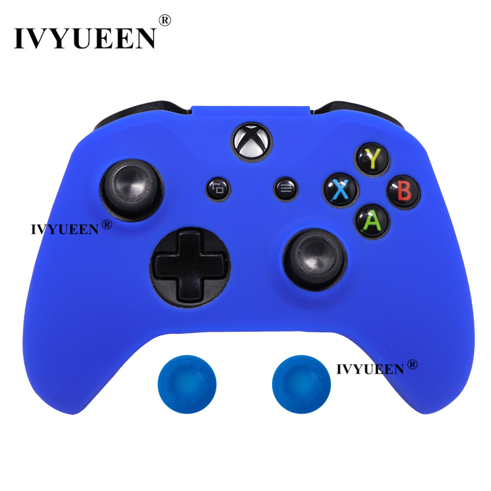 Ivyueen เคสซิลิโคน และฝาครอบปุ่มกดอนาล็อก สําหรับ Microsoft Xbox One X S Slim X Box One X S Gamepad