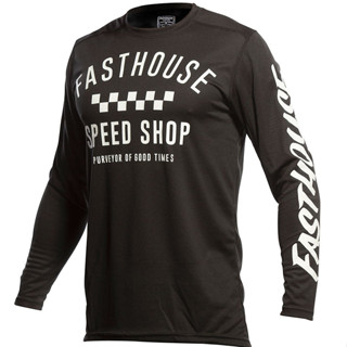 Fasthouse เสื้อยืด ผ้าเรยอน ระบายอากาศ แบบแห้งเร็ว สําหรับขี่จักรยานยนต์