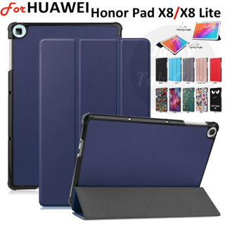 เคสหนัง ฝาพับแม่เหล็ก พร้อมช่องใส่บัตร สําหรับ Huawei Honor Pad X8 10.1 นิ้ว PadX8 Lite 9.7 นิ้ว