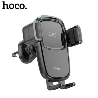 Hoco HW1 Pro 15W Qi ที่ชาร์จไร้สาย 360 องศา สําหรับรถยนต์ ° ขาตั้งโทรศัพท์มือถือ แบบไร้สาย หมุนได้ ชาร์จเร็ว สําหรับรถยนต์ ขนาด 4.5-7.0 นิ้ว