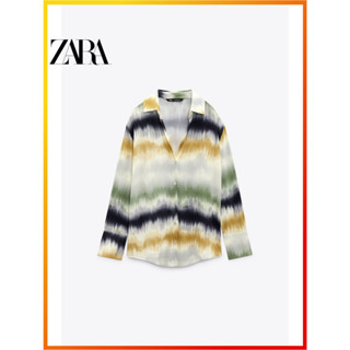 Zara เสื้อเชิ้ตมัดย้อม สําหรับผู้หญิง