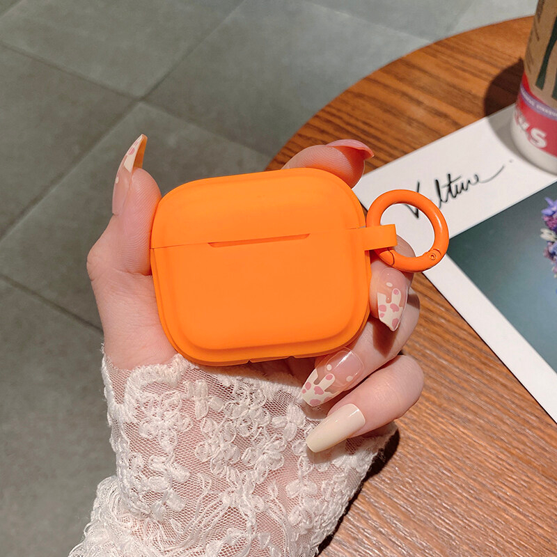 เคสหูฟังบลูทูธไร้สาย ซิลิโคนนิ่ม กันกระแทก สีแคนดี้ เรียบง่าย สําหรับ AirPods 1 2 3 4 Pro inPods i12
