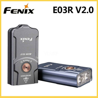 Fenix E03R V2.0 ไฟฉายลูเมน ขนาดเล็ก 500 พร้อมแบตเตอรี่ในตัว 400mA และที่ชาร์จ Type-C รองรับ USB