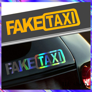 Hl สติกเกอร์คําเตือนภาษาอังกฤษ FAKE Taxi สําหรับตกแต่งรถยนต์