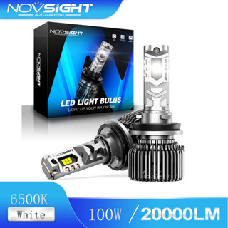 Novsight N75 ไฟตัดหมอกรถยนต์ H11 LED 100W 20000LM 6500K ปลั๊กแอนด์เพลย์ แคนบัส 2 ชิ้น