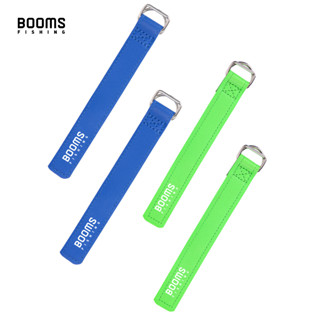 Booms RB1 สายรัดคันเบ็ดตกปลา ผ้านีโอพรีน สีฟ้า สีเขียว อุปกรณ์เสริม