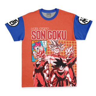 เสื้อยืด พิมพ์ลายดราก้อนบอล Son Goku สไตล์สตรีท