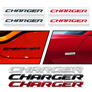 สติกเกอร์โลหะ รูปตัวอักษร 3D สําหรับติดตกแต่งรถยนต์ Dodge Charger SRT8 SRT4