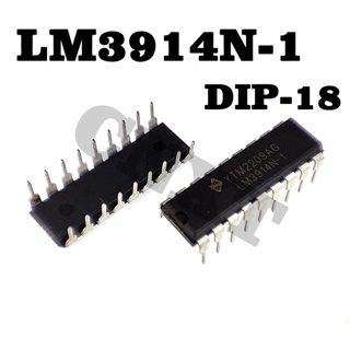 10 ชิ้น LM3914N-1 เครื่องเปรียบเทียบแรงดันไฟฟ้า LM3914 บอร์ดแสดงพลังงานที่ใช้กันทั่วไป IC DIP-18