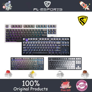 Fl · ESPORTS MK870 คีย์บอร์ดเมคคานิคอล แบบใช้สาย RGB ปลั๊กไฟ