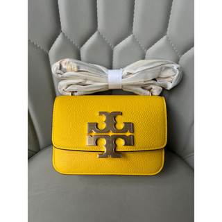 TORY BURCHกระเป๋าถือ ขนาดเล็ก ลายลิ้นจี่ สีเหลือง สีทอง