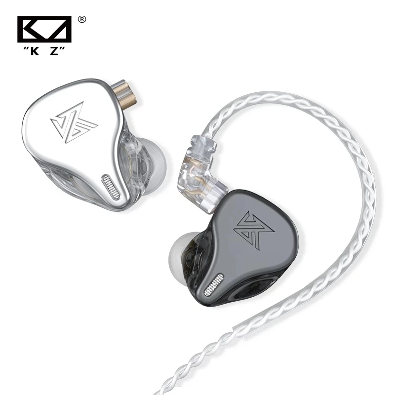 Kz DQ6 3DD ชุดหูฟังอินเอียร์ HiFi พร้อมสายเคเบิลชุบเงิน 2PIN แบบเปลี่ยน สําหรับเล่นกีฬา KZ EDX ASX ZAX ZSX AS16 C12 V90S
