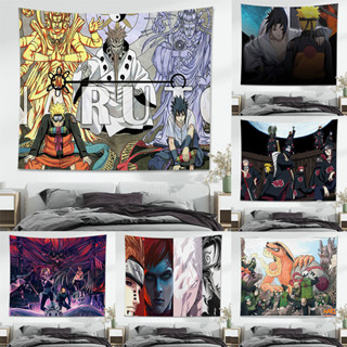 ผ้าแขวนผนัง พื้นหลัง ลายการ์ตูนอนิเมะ สไตล์ญี่ปุ่น คลาสสิก สําหรับตกแต่งบ้าน ห้องนอน ครอบครัว