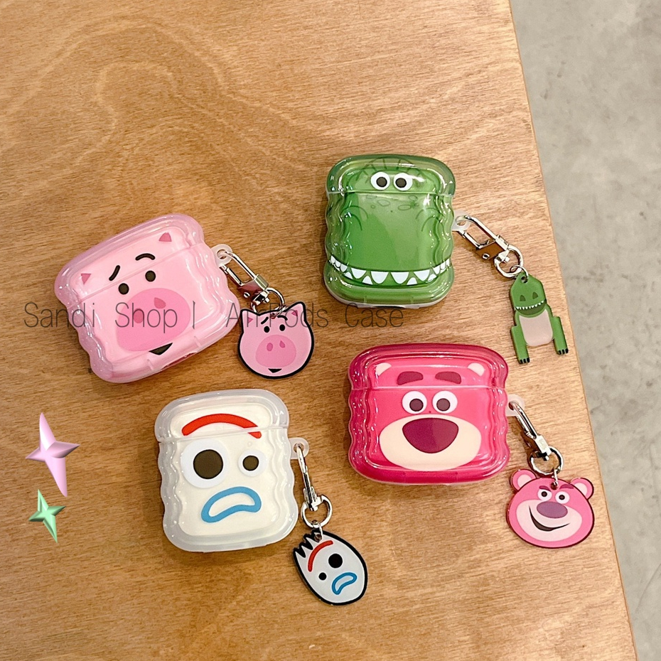 การ์ตูนwave Toy Story AirPods 4 กรณีAirPodsสําหรับAirPods 1/2/3/Pro Pro2 กรณี 3 TPUนุ่มAppleไร้สายบลูทูธชุดหูฟังAnti drop 2Genกรณี