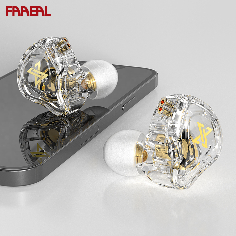 FAAEAL QKZ AK6 MAX หูฟังชนิดใส่ในหูแบบไดนามิก HiFi Bass เพลงหูฟังตัดเสียงรบกวนชุดหูฟังแบบมีสายที่ถอด