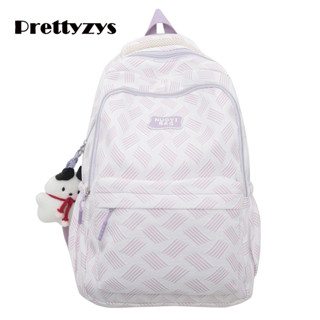 School Backpack Prettyzys 2023 Korean Students Bag Large capacity 14 inch For Women