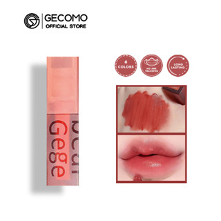 Gecomo ลิปสติก ลิปกลอส เนื้อแมตต์ กํามะหยี่ นิ่ม กันน้ํา