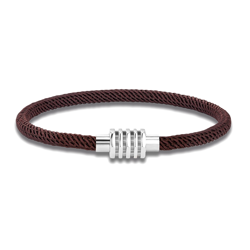 Mkendn ผู้ชายผู้หญิงสแตนเลสหัวเข็มขัด 100% กันน้ํา String Simple Casual เชือกห่อสร้อยข้อมือ Unisex Handmade Surfer สร้อยข้อมือชายหาด - รูปที่ 5