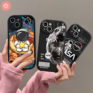 เคสโทรศัพท์มือถือแบบนิ่ม TPU ลายนักบินอวกาศ NASA สําหรับ IPhone 6 6s 7 8 Plus 11 13 12 14 Pro MAX 14 Plus XR X XS MAX SE 2020