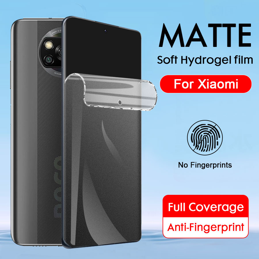 เต็มจอแบบด้านฟิล์มไฮโดรเจล Matte hydrogel Film ด้าน สำหรับ For Xiaomi 14 13 12 11 13T 12T 11T 10T 9T Poco C65 C61 F2 X3 GT X4 X5 X6 F3 F4 F5 M5 M5S M3 M4 M6 Pro Redmi Note 13 Pro Plus 12 11 11s 10 10s 9 9s 8 7 Pro Redmi 13C 12C 12 10C 10A 9 9A 9C 8 8A