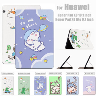 For Huawei Honor Pad X8 10.1 inch / X8 Lite 9.7 inch Fashion Tablet Case Cute Cartoon Anime Flip Stand Cover