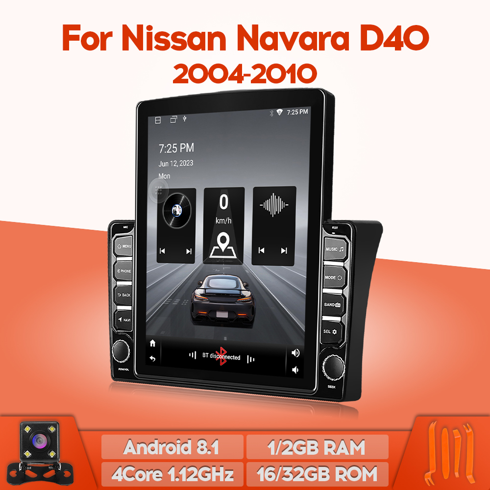 Webetter TopNavi เครื่องเล่นวิทยุ GPS หน้าจอแนวตั้ง 9.7 นิ้ว สําหรับ Nissan Navara D40 2004-2010 พร้อมบลูทูธ WiFi SWC
