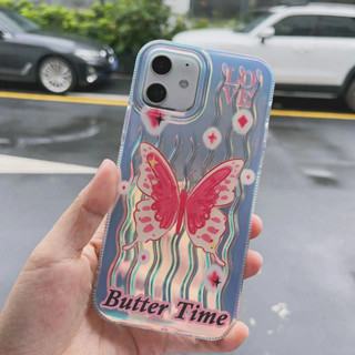 เคสโทรศัพท์มือถือ ลายผีเสื้อ แวววาว สําหรับ iPhone 11 11promax 12 12pro 12promax 13 13pro 13promax 14 14pro 14promax