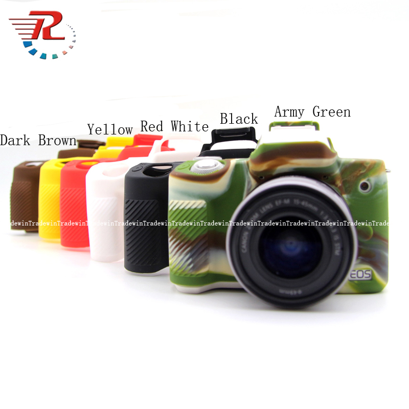 เคสตัวกล้องซิลิโคนอ่อนนุ่มสําหรับ Canon EOS M50 Mark II
