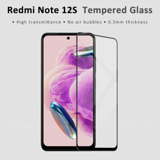 ฟิล์มกระจกนิรภัยกันรอยหน้าจอ แบบเต็มจอ HD ไม่เต็มจอ กันระเบิด สําหรับ Redmi Note 12s 12 Pro 4G