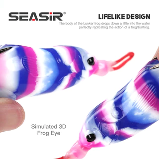 Seasir เหยื่อตกปลาซิลิโคน รูปกบ แบบนิ่ม 7 ซม. 17.5 กรัม