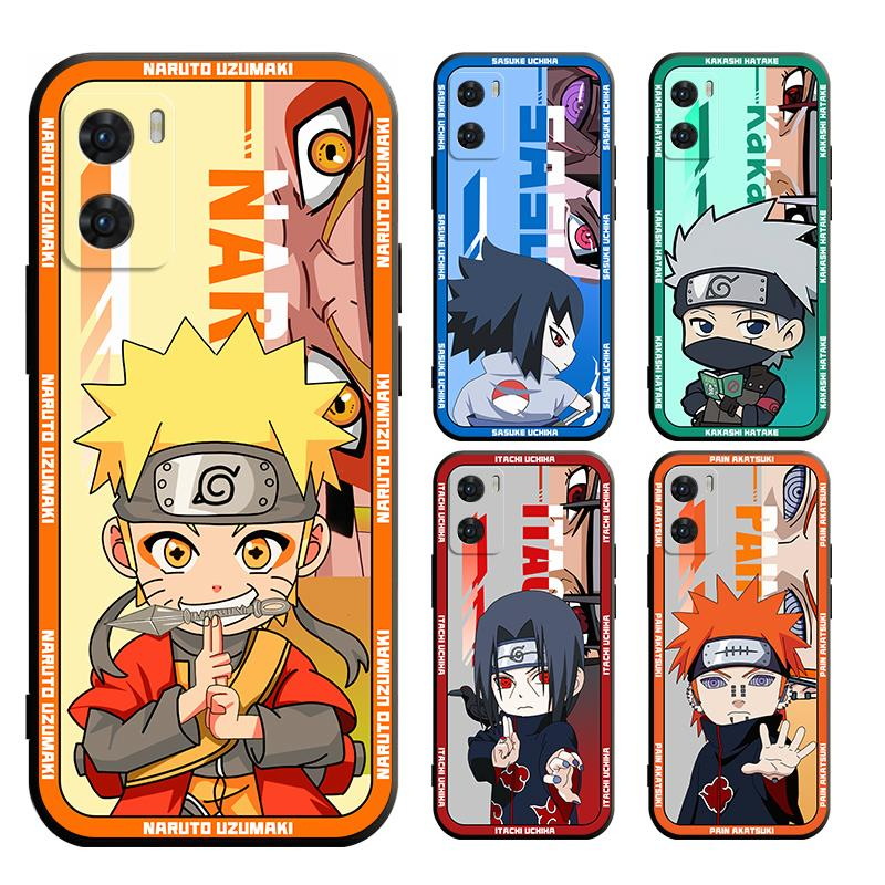 เคส OPPO A17 A77s A77 A15 A15S A57 A76 A96 A16K A16e A95 A16 2021 A74 A53 A33 2020 นิ่ม ลายการ์ตูนนารูโตะ สําหรับ