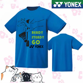 Yonex เสื้อยืดแขนสั้น ระบายอากาศ แห้งเร็ว สําหรับคู่รัก 2023