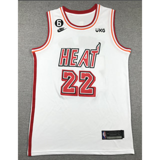 2023 nba Jersey Miami Heat No. 22 Butler retro white basketball jersey