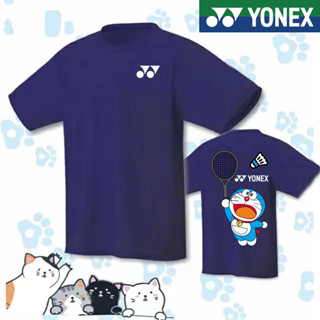 Yonex เสื้อยืดแบดมินตัน แขนสั้น ระบายอากาศ แห้งเร็ว สําหรับผู้ชายและผู้หญิง เสื้อปิงปอง ชุดแข่งขันกีฬา ชุดทีมแข่งขันกีฬาทัวร์นาเมนต์ ระบายอากาศ