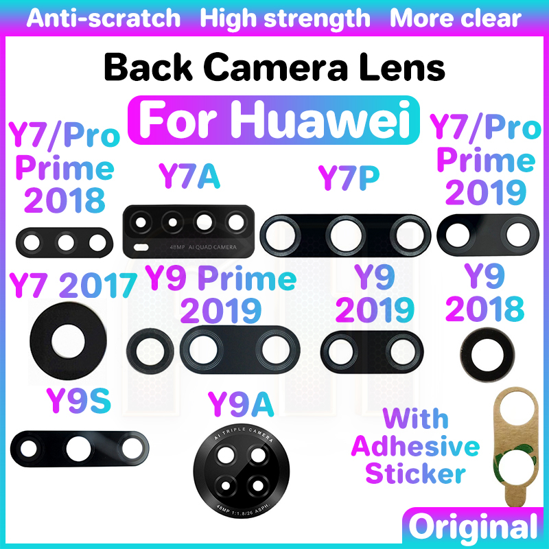 ฝาครอบเลนส์กล้องด้านหลัง สําหรับ Huawei Y7 Y7P Y7A Y9 Y9A Pro Lite Prime 2017 2018 2019 2020