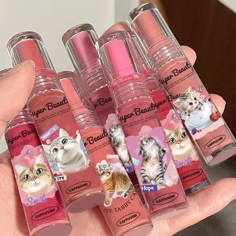 #ลิปกลอสแมวเคลือบ #Cappuvini #ลิปกลอสสีแมว #ของใช้ส่วนตัว #ความงามและสุขภาพ