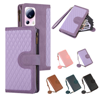 เคสหนัง ฝาพับ พร้อมช่องใส่บัตร และสายคล้องยาว อเนกประสงค์ สําหรับ Xiaomi Redmi Note 12 Pro Plus 5G Note 12 4G Note 11 Pro 10 Pro 9S 10S 11S